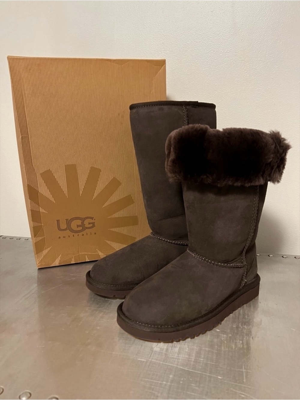NIB UGG Australia Kids Classic Tall Chocolate Boots